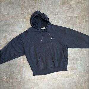 vintage pro cotton Russell black hoodie